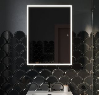 Зеркальный шкаф с подсветкой Sancos Cube CU600 80см белый